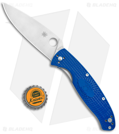 Spyderco Resilience Lightweight Liner Lock Knife Blue FRN (4.25" Satin) C142PBL