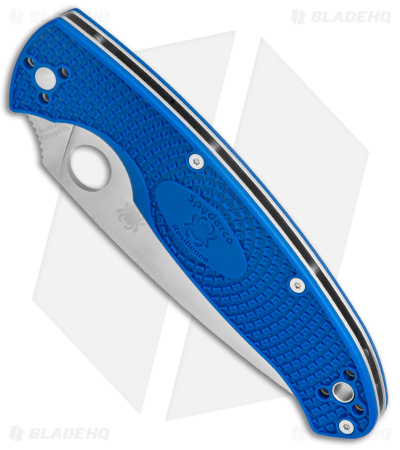 Spyderco Resilience Lightweight Liner Lock Knife Blue FRN (4.25" Satin) C142PBL