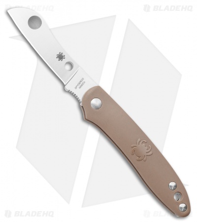 Spyderco Roadie Slip Joint Knife Brown FRN (2.1" Satin) C189PBN