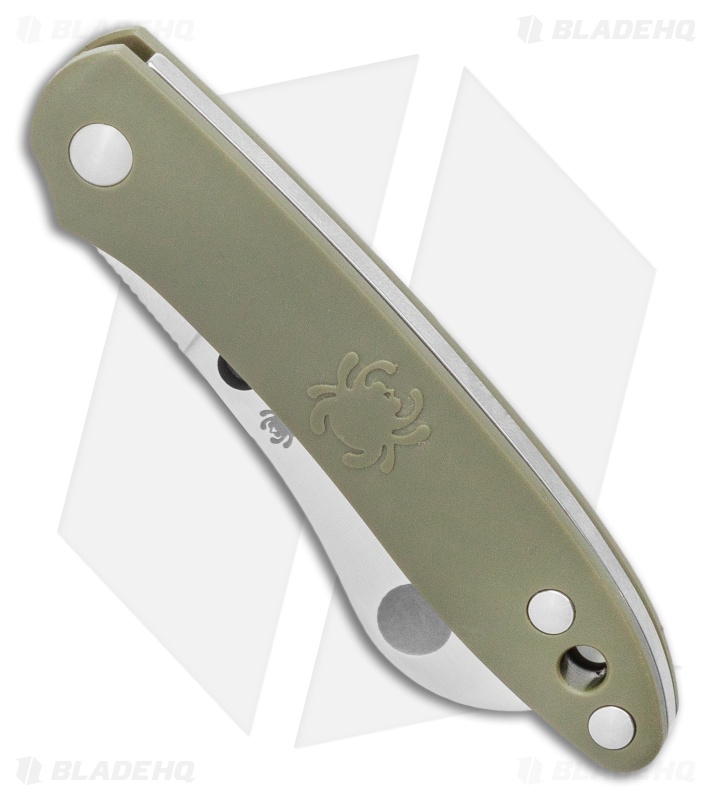 Spyderco Roadie Slip Joint Knife Olive Green FRN (2.1" Satin) C189PGR