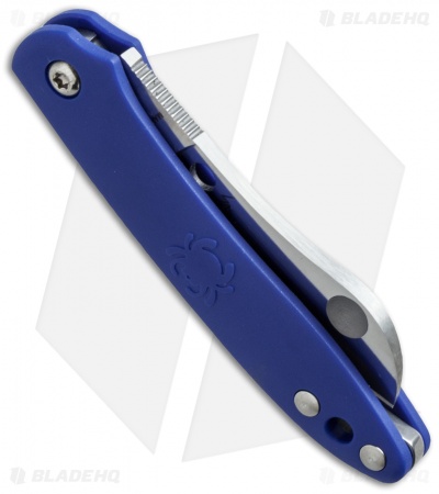 Spyderco Roadie Slip Joint Knife Blue FRN (2.1" Satin) C189PBL