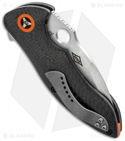 Spyderco Rubicon Flipper Liner Lock Knife Carbon Fiber (3" Satin) C187CFP