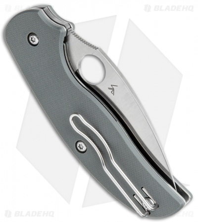 Spyderco Sage 1 Liner Lock Knife Gray G-10 (3" Satin Maxamet) C123GPGY