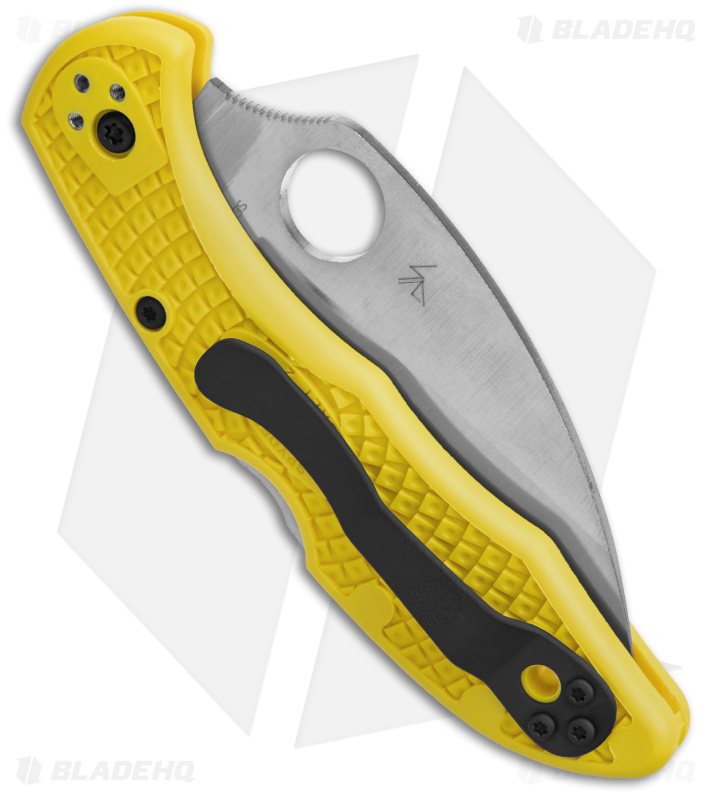 Spyderco Salt 2 Wharncliffe Knife Yellow FRN (2.89" Satin) C88PWCYL2