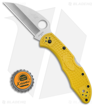 Spyderco Salt 2 Wharncliffe Knife Yellow FRN (2.89" Satin) C88PWCYL2