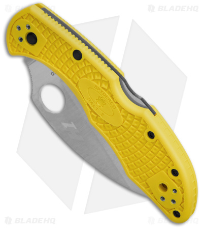 Spyderco Salt 2 Wharncliffe Knife Yellow FRN (2.89" Satin) C88PWCYL2