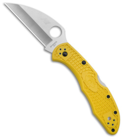 Spyderco Salt 2 Wharncliffe Knife Yellow FRN (2.89" Satin) C88PWCYL2