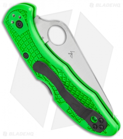 Spyderco Salt 2 Lightweight Lockback Knife Green FRN (3" Satin) C88FPGR2