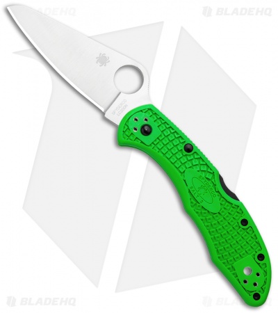 Spyderco Salt 2 Lightweight | Lockback Knife Green FRN | Blade HQ