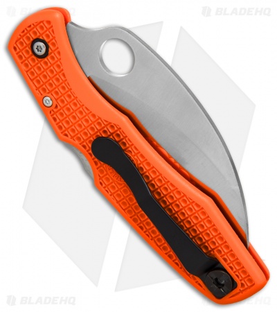 Spyderco SpyderHawk Salt Sprint Run Knife Orange FRN (3.6" Satin Serr) C77SOR 