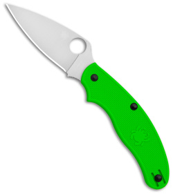 Spyderco UK Pen Knife Salt Slip Joint Green FRN (2.9" Satin LC200N) C94PGR