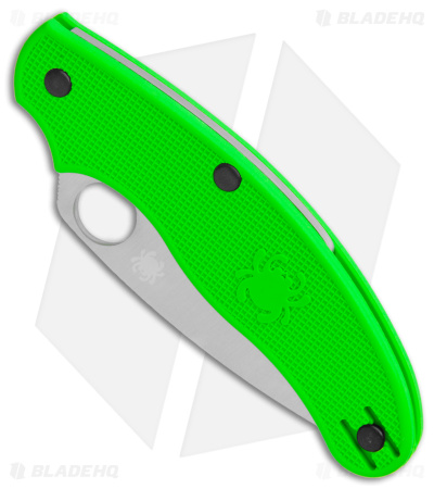Spyderco UK Pen Knife Salt Slip Joint Green FRN (2.9" Satin LC200N) C94PGR