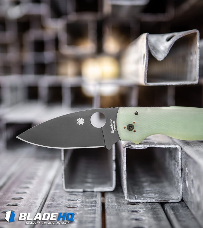 Spyderco M4 Shaman Compression Lock Knife Natural G-10 (3.6" Black) C229GM4PBK