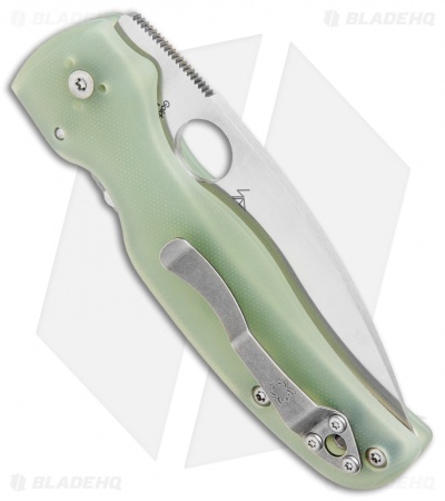 Spyderco M4 Shaman Compression Lock Knife Natural G-10 (3.6" Satin) C229GM4P