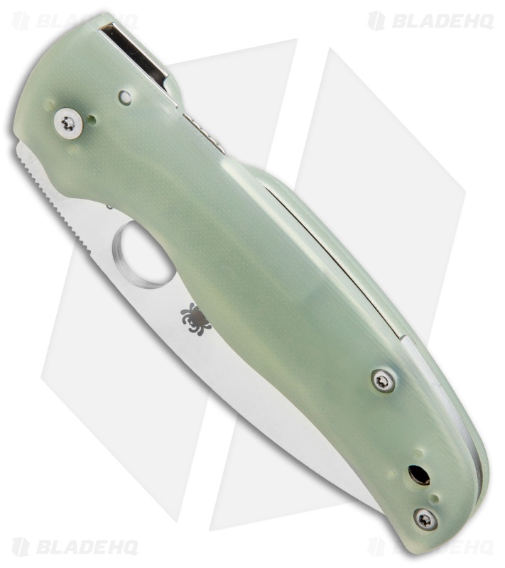 Spyderco M4 Shaman Compression Lock Knife Natural G-10 (3.6" Satin) C229GM4P