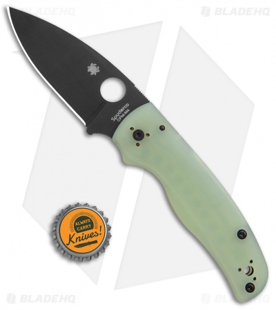 Spyderco M4 Shaman Compression Lock Knife Natural G-10 (3.6" Black) C229GM4PBK