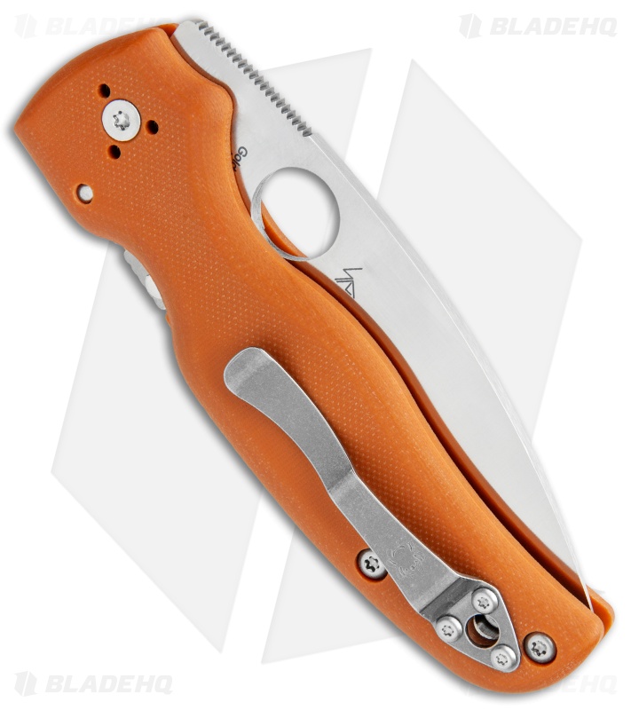 Spyderco Shaman Compression Lock Knife Orange G-10 (3.6