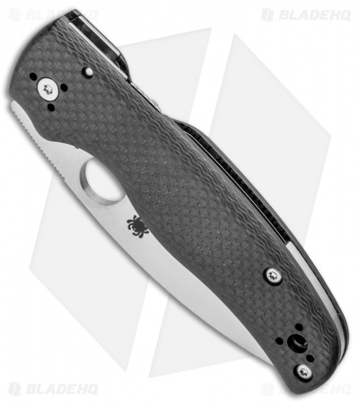 Spyderco Shaman Sprint Run Compression Lock Knife Carbon Fiber (3.6" Satin S90V)