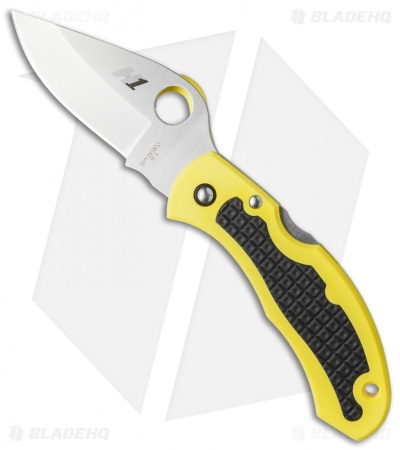 Spyderco Snap-It Salt Knife Yellow FRN (2.9" Satin) C26PYL