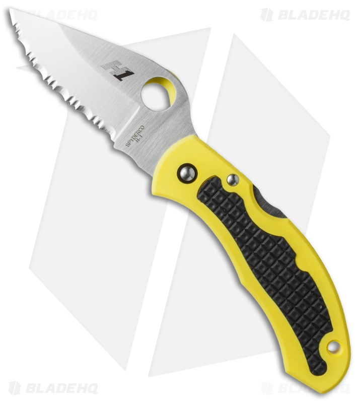 Spyderco Snap-It Salt Knife Yellow FRN (2.9
