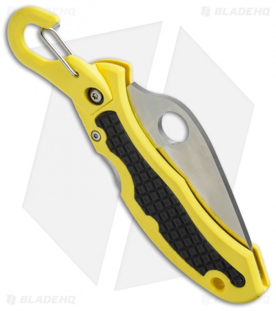 Spyderco Snap-It Salt Knife Yellow FRN (2.9" Satin Full Serr) C26SYL