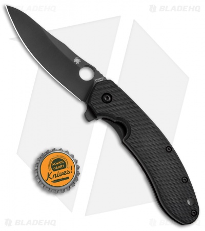 Spyderco Southard Frame Lock Knife Black G-10 (3.46" Black) C156GPBBK