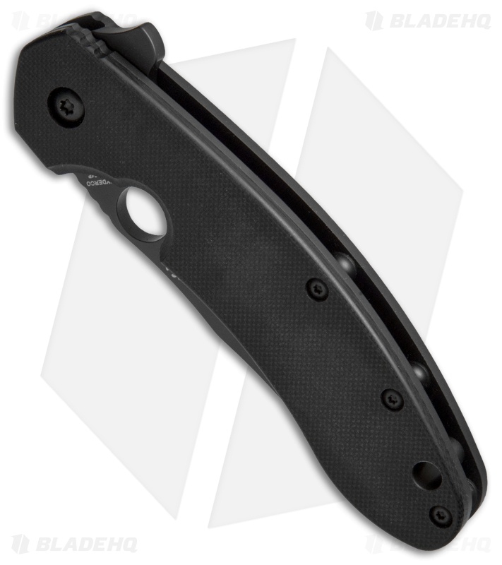 Spyderco Southard Frame Lock Knife Black G-10 (3.46" Black) C156GPBBK
