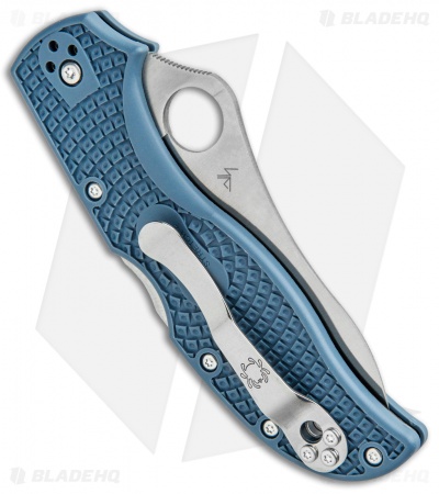 Spyderco Stretch 2 LW Sprint Run Knife Blue FRN (3.4" Satin V-Toku2) C90FPBLE2