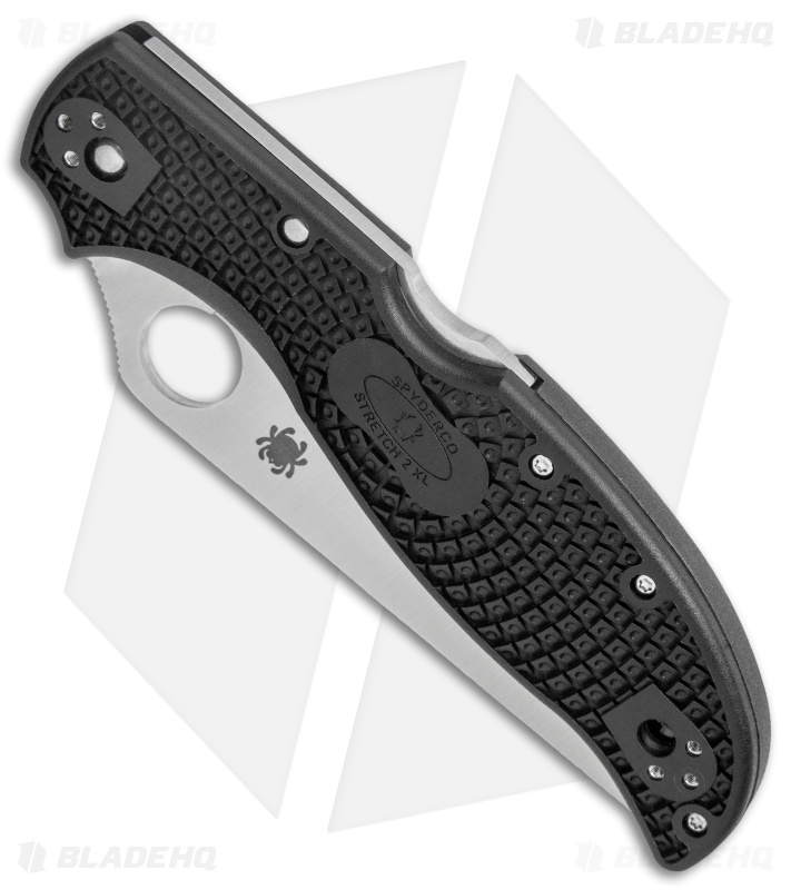 Spyderco Stretch 2 XL Lockback Black FRN + Satin | C258PBK | BHQ