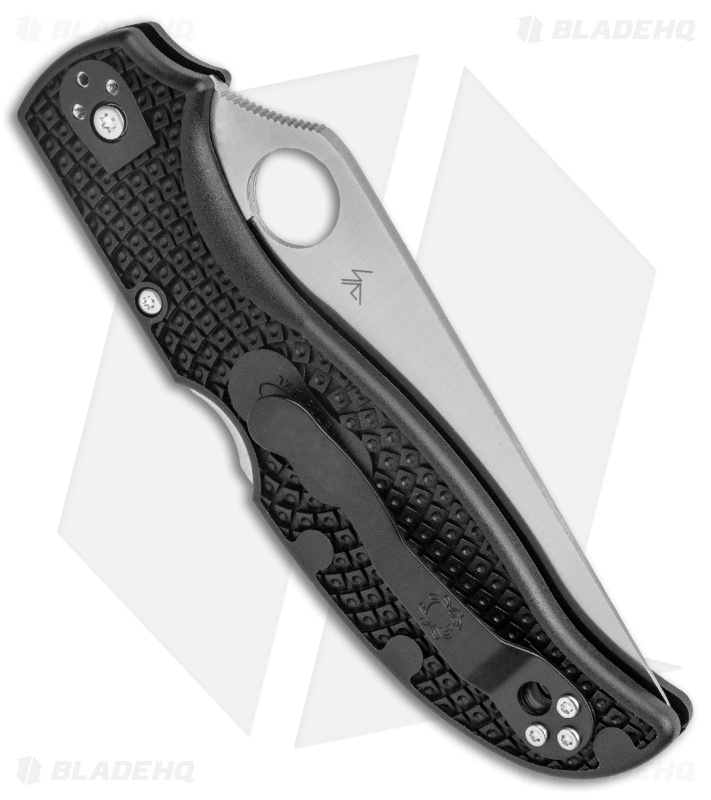 Spyderco Stretch 2 XL Lockback Black + Satin Serr | C258PSBK | BHQ