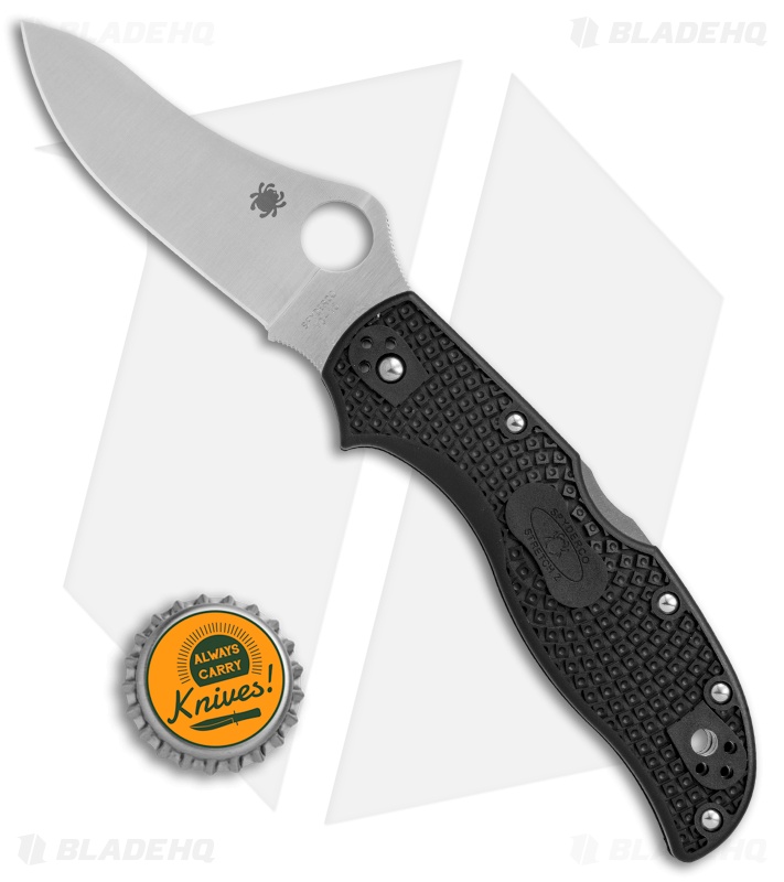 Spyderco Stretch 2 Lightweight Knife Black FRN (3.4" Satin) C90PBK2
