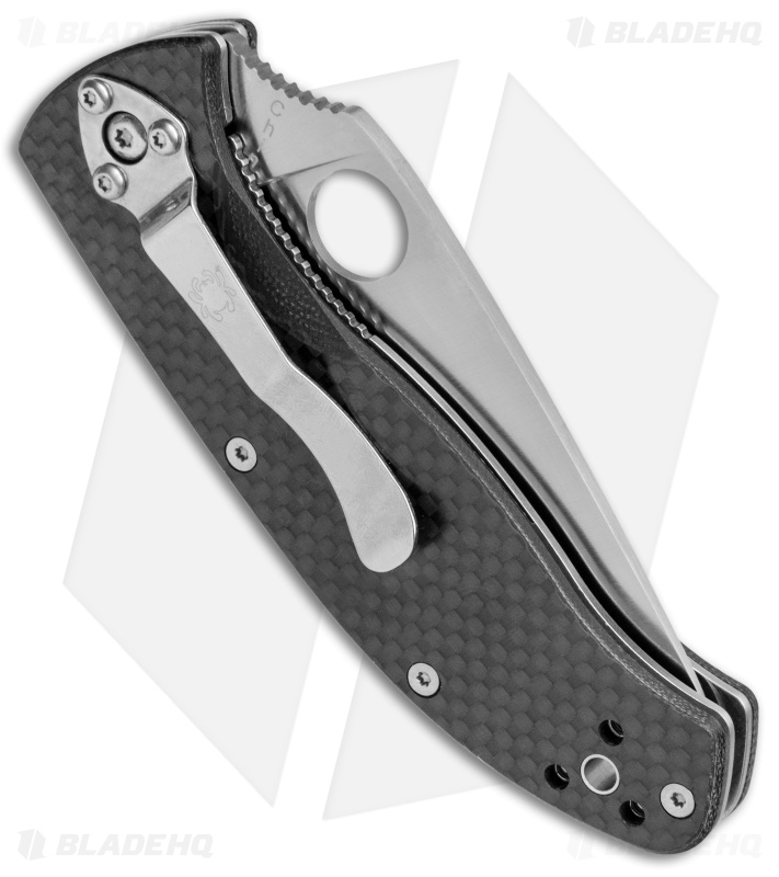 Spyderco Tenacious Folding Knife Carbon Fiber/G-10 (3.375" Satin Serr) C122CFPS