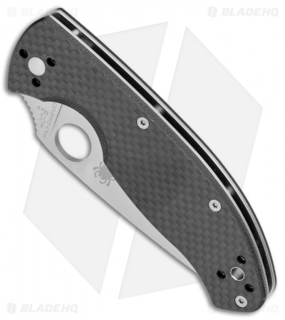 Spyderco Tenacious Folding Knife Carbon Fiber/G-10 (3.375" Satin Serr) C122CFPS