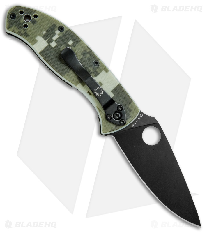Spyderco Tenacious Folding Knife Camo G-10 (3.375" Black) C122GPCMOBK Exclusive