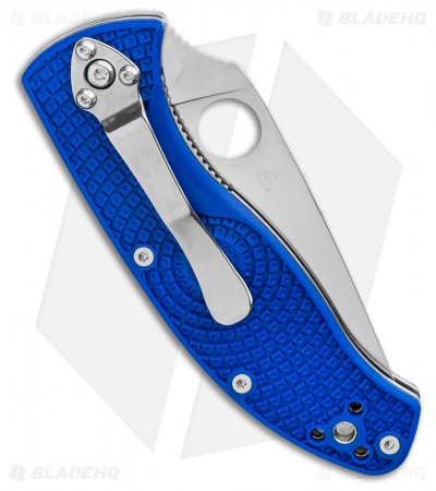 Spyderco Tenacious Lightweight Blue FRN Knife (3.4" Satin S35VN) C122PBL