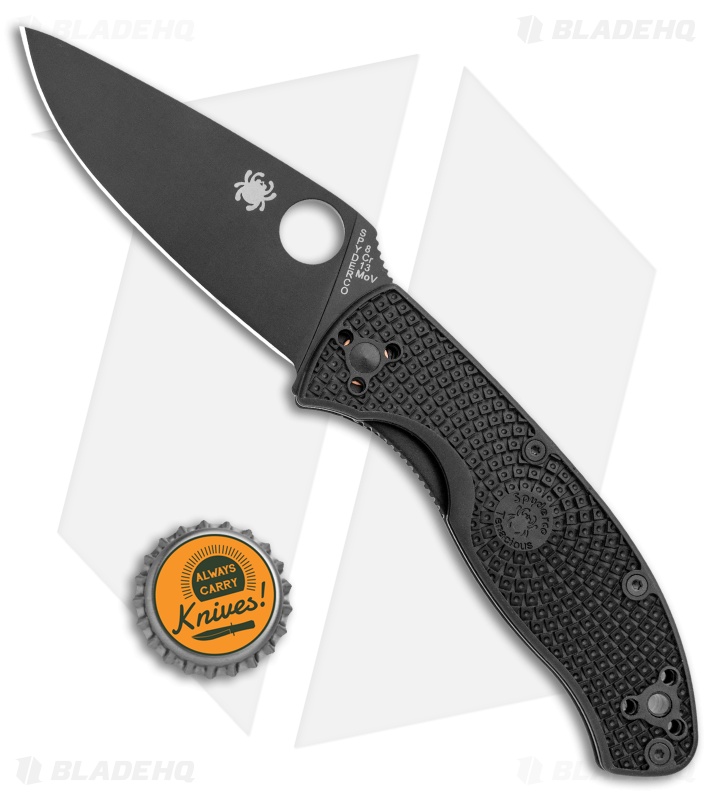 Spyderco Tenacious Lightweight Folding Knife FRN (3.375" Black) C122PBBK