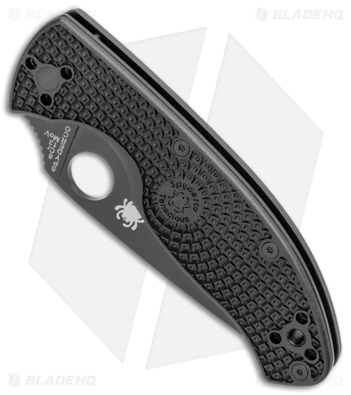 Spyderco Tenacious Lightweight Folding Knife FRN (3.375" Black) C122PBBK