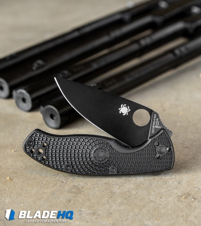 Spyderco Tenacious Lightweight Folding Knife FRN (3.375" Black) C122PBBK