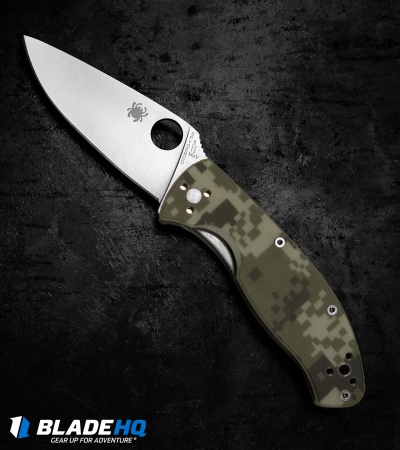Spyderco Tenacious Folding Knife Camo G-10 (3.375" Satin) C122GPCMO Exclusive