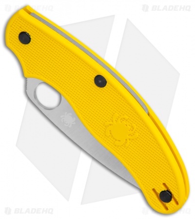 Spyderco UK Pen Knife Salt Slip Joint Yellow FRN (2.9" Satin) C94PYL