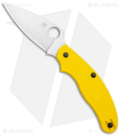 Spyderco UK Pen Knife Salt Slip Joint Yellow FRN (2.9" Satin) C94PYL