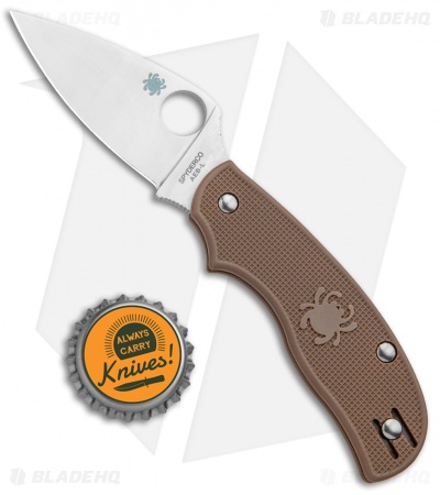 Spyderco Urban Lightweight Sprint Run Knife Brown FRN (2.56 Satin) C127PBN