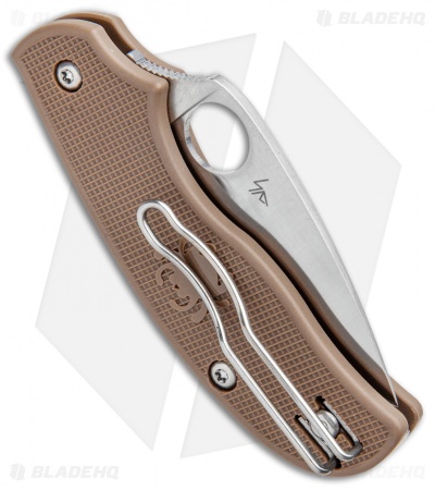 Spyderco Urban Lightweight Sprint Run Knife Brown FRN (2.56 Satin) C127PBN
