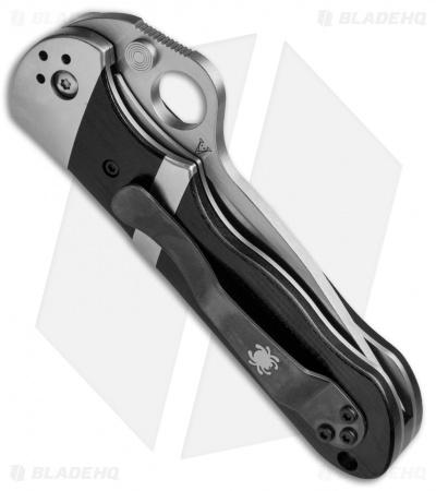 Spyderco Vallotton Lil' Sub-Hilt Knife Black G-10 (3.125" Satin) C224GP