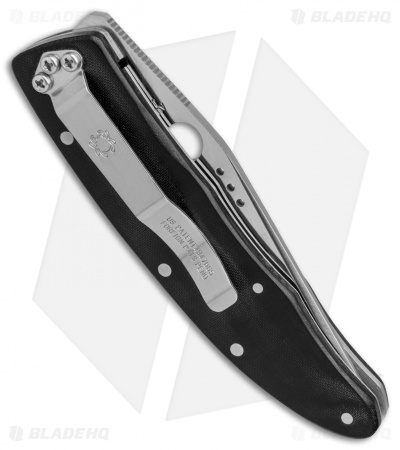 Spyderco Viele Liner Lock Knife Black Micarta (3.4" Satin Full Serr)