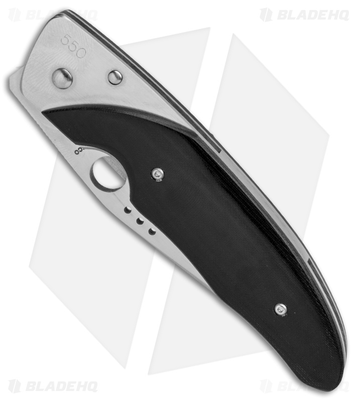 Spyderco Viele Liner Lock Knife Black Micarta (3.4" Satin Full Serr)