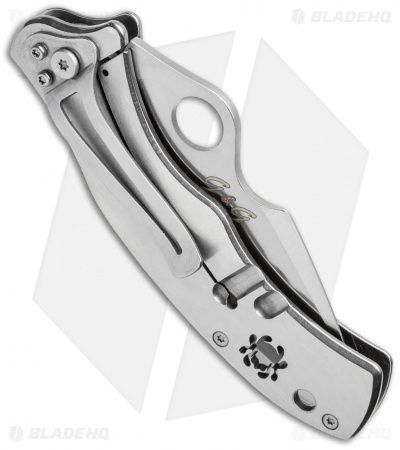 Spyderco Volpe Frame Lock Knife Stainless Steel/Olivewood (3.4" Satin) C99P