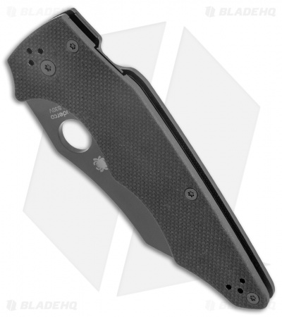 Spyderco YoJumbo Compression Lock Knife Black G-10 (4" Black) C253GPBBK