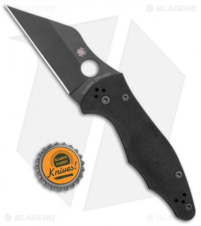 Spyderco Yojimbo 2 Compression Lock Knife Black G-10 (3.2" Black) C85GPBBK2