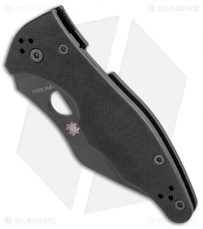 Spyderco Yojimbo 2 Compression Lock Knife Black G-10 (3.2" Black) C85GPBBK2